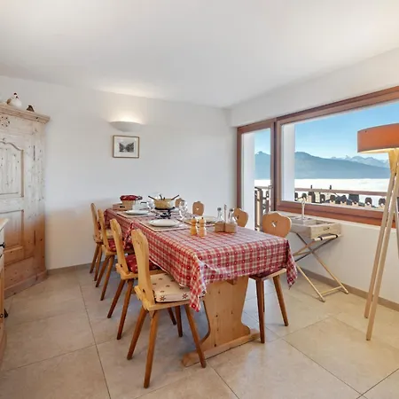 דירה Les Aiguilles Vertes Rez Inferieur By Interhome קראנס-מונטנה